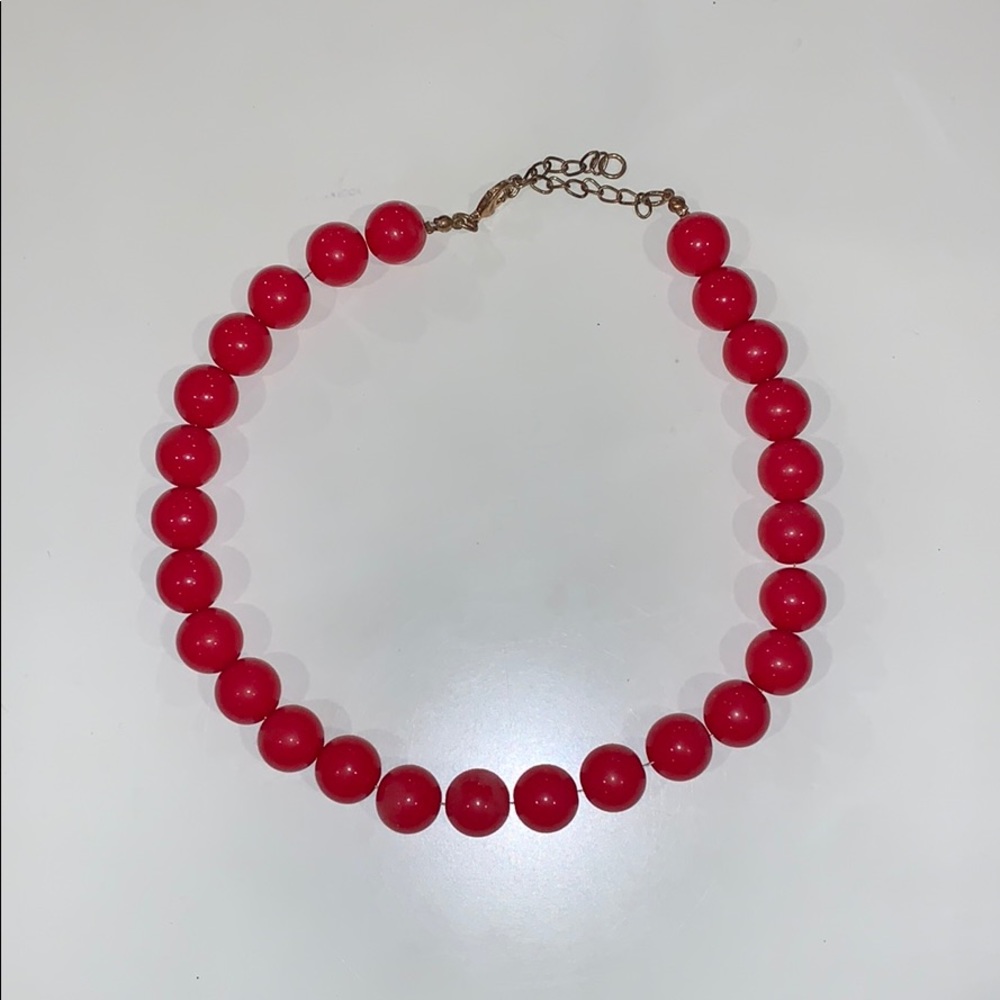Red Beaded Necklace